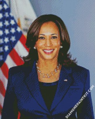 Kamala Harris diamond painting