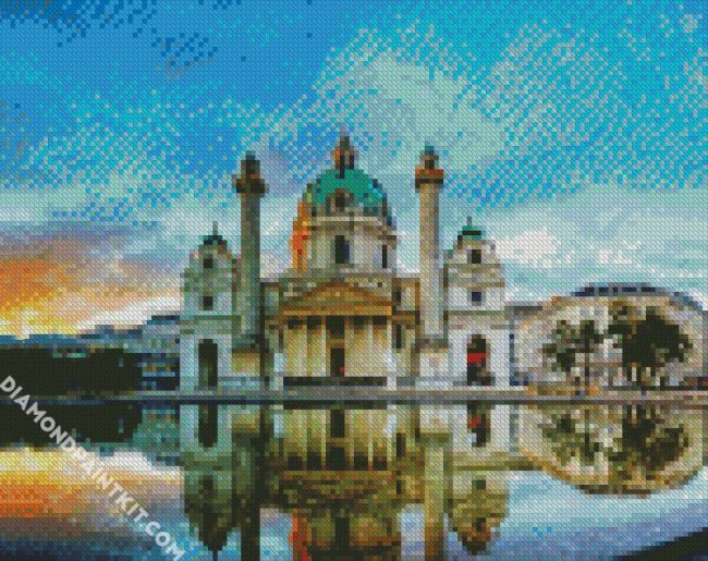 Karlskirche In Wien diamond painting