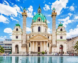 Karlskirche Wien diamond painting