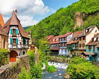 Kaysersberg Alsace diamond painting