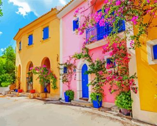 Kefalonia Bougainvillea Blossoms diamond painting