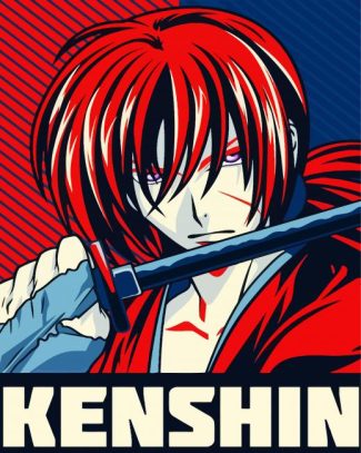 Kenshin Himura Battousai diamond painting