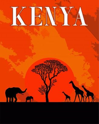 Kenya Poster diamond painting