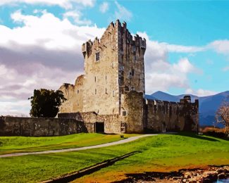 Killarney Ross Castle diamond painting