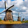 Kinderdijk Windmills diamond painting