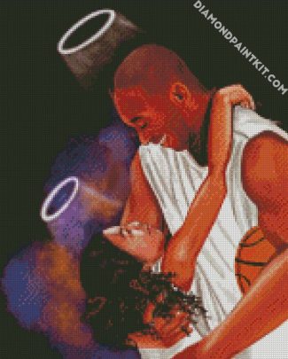 Kobe And Gigi diamond painting