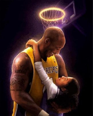 Kobe bryant And Gigi diamond painting