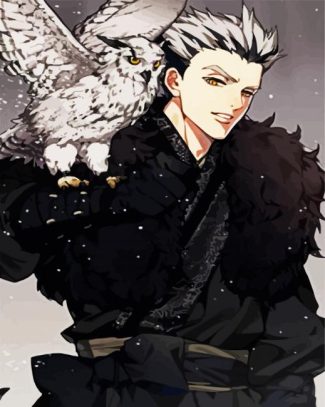 Kotaro Bokuto And Owl diamond painting