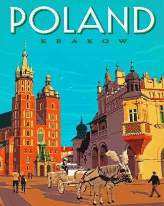 Krakow Poland Poster diamond painting