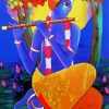 Krishna With Flute diamond painting