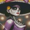 La Calavera Catrina Illustration diamond painting