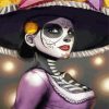 La Calavera Catrina Illustration diamond painting