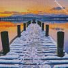 Lake Dock diamond painting