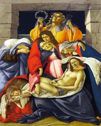 Lamentation Over The Dead Christ By Botticelli diamond painting