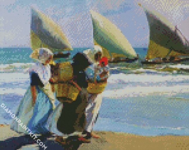 Las Tres Velas Sorolla diamond painting