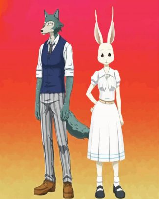 Legosi And Arbu Beastars diamond painting