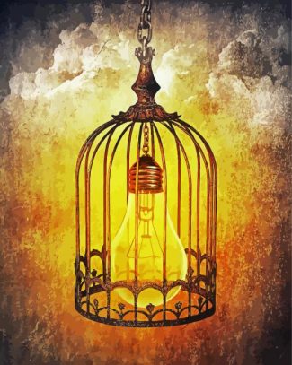 Light Bulb Cage diamond painting