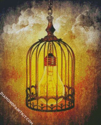 Light Bulb Cage diamond painting