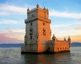 Lisbon Belem Tower diamond painting