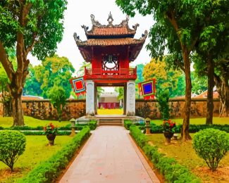 Literature Temple Hanoi Vietnam diamond painting