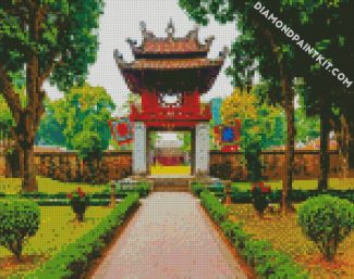 Literature Temple Hanoi Vietnam diamond painting