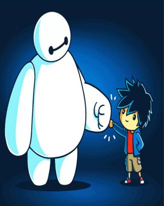 Little Baymax And Hiro Hamada diamond painting