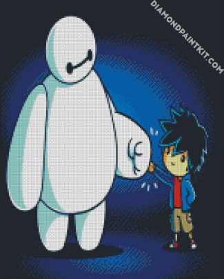 Little Baymax And Hiro Hamada diamond painting