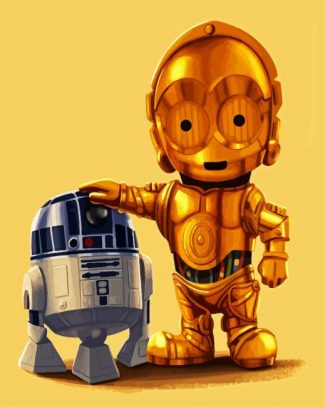 Little C3po diamond painting