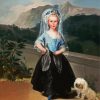 Little Girl With Havanese diamond painting