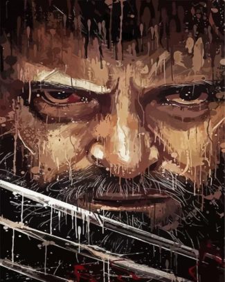 Logan Wolverine diamond painting