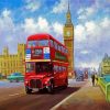 London Red Bus diamond painting