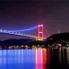 Luminous Bosphorus Bridge In Turkey diamond painting