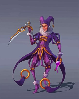 Mad Jester diamond painting