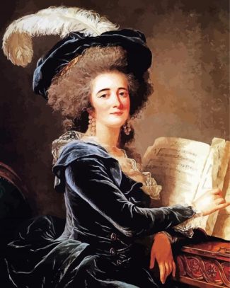 Madame De Selve Faisant De La Musique diamond painting