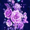 Magical Violet Roses diamond painting