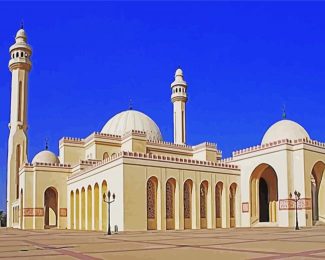 Manama Bahrain Al Fateh Grand Mosque diamond painting