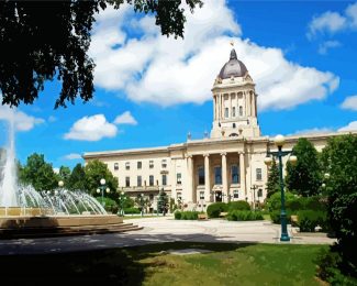 Manitoba Legislative diamond painting