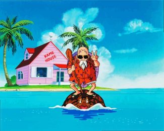 Master Roshi Kame House diamond painting