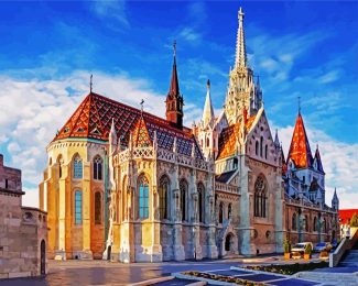 Matthias Church Budapest diamond painting