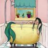 Mermaid Sleeping In The Bathtub diamond painting