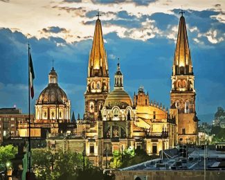 Mexico Guadalajara Cathedral diamond painting