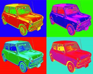 Mini Cooper Cars Pop diamond painting