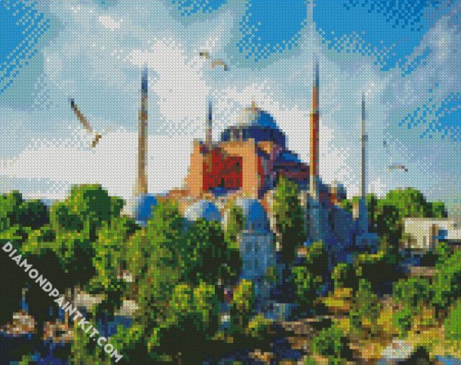 Mosque Hagia Sophia Turkey diamond painting