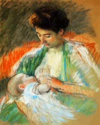 Mother Rose Nursing Her Child diamond painting