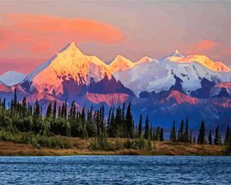 Mount Denali Alaska diamond painting