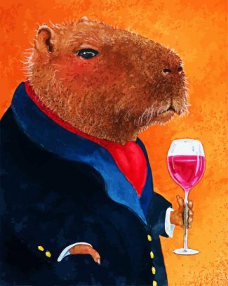 Mr Capybara diamond painting