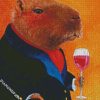 Mr Capybara diamond painting