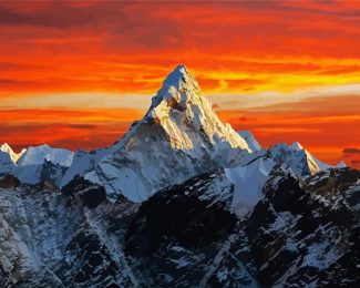 Mt Everest Himalayas diamond painting