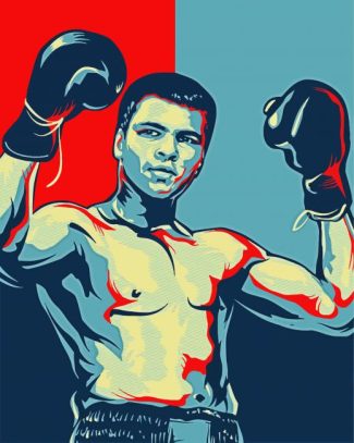 Muhammad Ali Boxer diamond painting