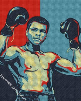 Muhammad Ali Boxer diamond painting